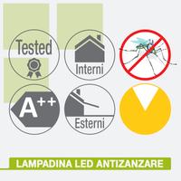 Lampadina led antizanzare