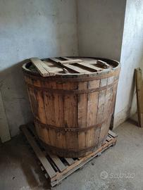 Tino/tina in legno per vino