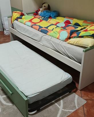Letto singolo con letto a scomparsa 