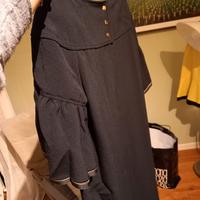 Abito nero cerimonia e gonna animalier abbinata