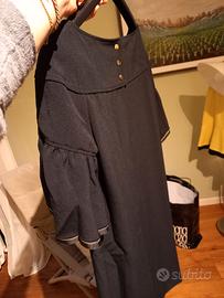 Abito nero cerimonia e gonna animalier abbinata