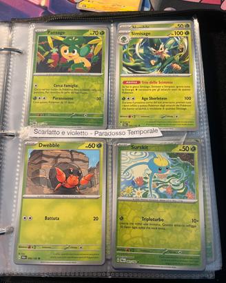 Carte pokemon paradosso temporale
