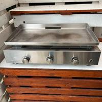 PLANCHA GAS ACCIAIO INOX 3 BRUCIATORI