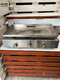 PLANCHA GAS ACCIAIO INOX 3 BRUCIATORI