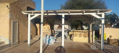 struttura in legno per gazebo