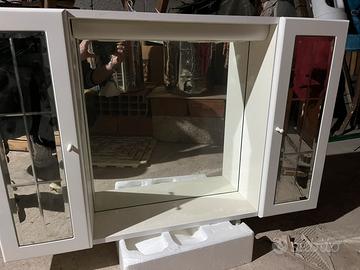 Specchiera per bagno bianca, nuova