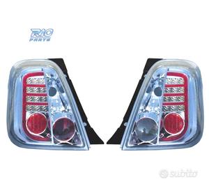 FANALI FIAT 500 07- LED FONDO CROMATO