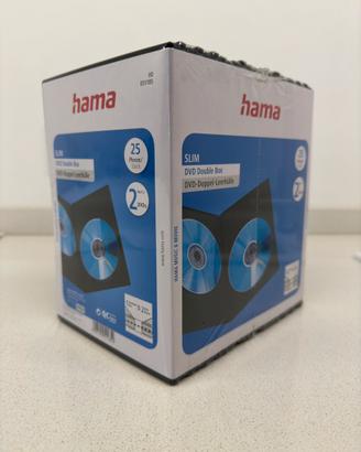 25 Custodie Dvd Doppie slim