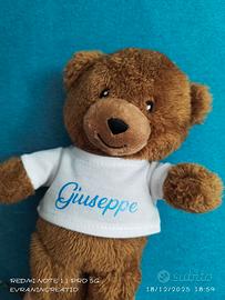 orsetto peluche personalizzato con nome