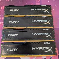 Ram DDR4 hyper-X Fury