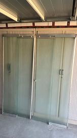 Box doccia angolare vetro satinato temperato 8 mm