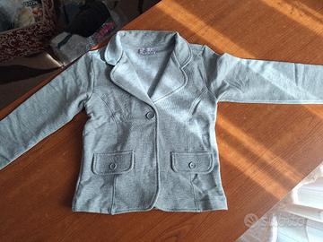 Giacca felpata / blazer grigio Chicco con bottone