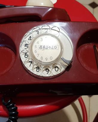 Telefono Lillo anni 70 / 80 Rosso