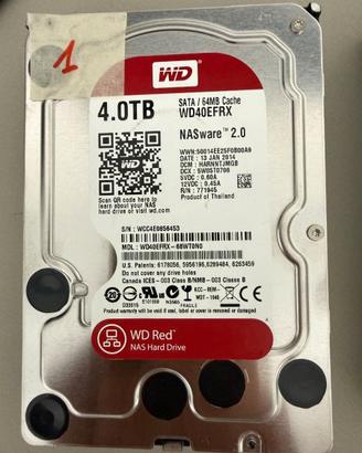 Hard Disk Western Digital RED 4TB WD NAS