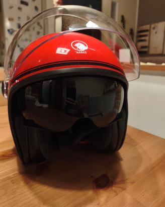 Casco jet Marko rosso M