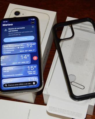 Apple iphone 11 - 128 gb bianco cornice argento