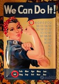 Calendario perpetuo in metallo, A4