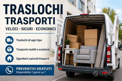 Traslochi e Trasporti Roma - Prezzi Convenienti