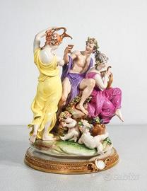 porcellana Giuseppe CAPPÉ Trionfo di Bacco