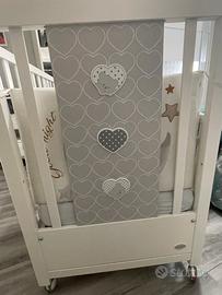 Lettino foppapedretti+ materasso memory+paracolpi