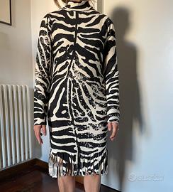 Vestito completo Blumarine color zebra tg.38