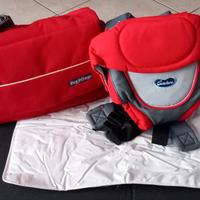 Set marsupio neonato e borsa cambio