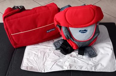 Set marsupio neonato e borsa cambio