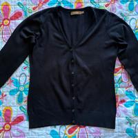 maglione nero conbipel tg m