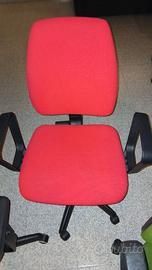 Poltrone sedie ufficio verde/ rossa/ nera