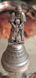 Campanella Vintage in Metallo - Statuina "Figliol