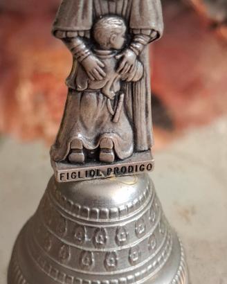 Campanella Vintage in Metallo - Statuina "Figliol