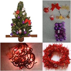 Alberello di Natale alto 54 cm con Addobbi 