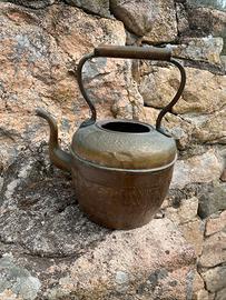 Teiera/Bollitore in Rame lavorata a mano -  tonda