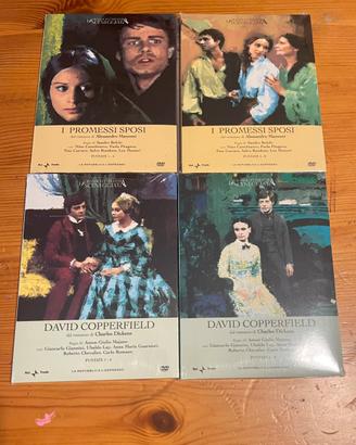 4 dvd la grande letteratura scenrggiata Rai