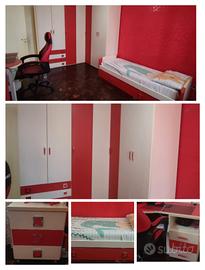 cameretta  con armadio ad angolo 