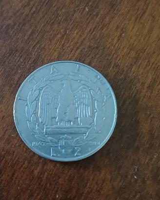 Moneta 2 lire 1940