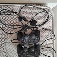 sony controller ps2 2 pezzi ps3 ps5 consolle nero