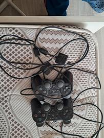 sony controller ps2 2 pezzi ps3 ps5 consolle nero