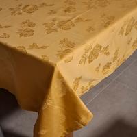 Tovaglia fiandra color oro CON 24 TOVAGLIOLI