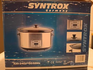 Slowcooker Syntrox pentola elettrica terracotta