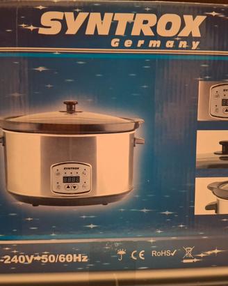 Slowcooker Syntrox pentola elettrica terracotta