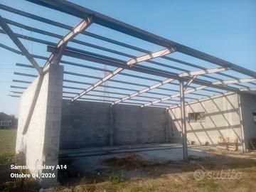 tettoia ferro zincato 11*7