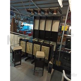 MOBILE BAR DONATI STILGLASS CON 2 SGABELLI E LUCI