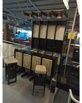 MOBILE BAR DONATI STILGLASS CON 2 SGABELLI E LUCI