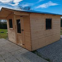 cassetta in legno.mt 3x3 perline Nuova 