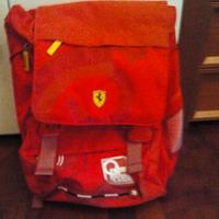 zaino da scuola ferrari rosso