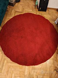 tappeto tondo 195cm pelo lungo 