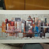 Quadro paesaggio dipinto su tela.