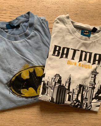Coppia t-shirt manica lunga Batman taglia 10 anni.