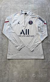Felpa PSG Jordan training 1/4 zip grigia